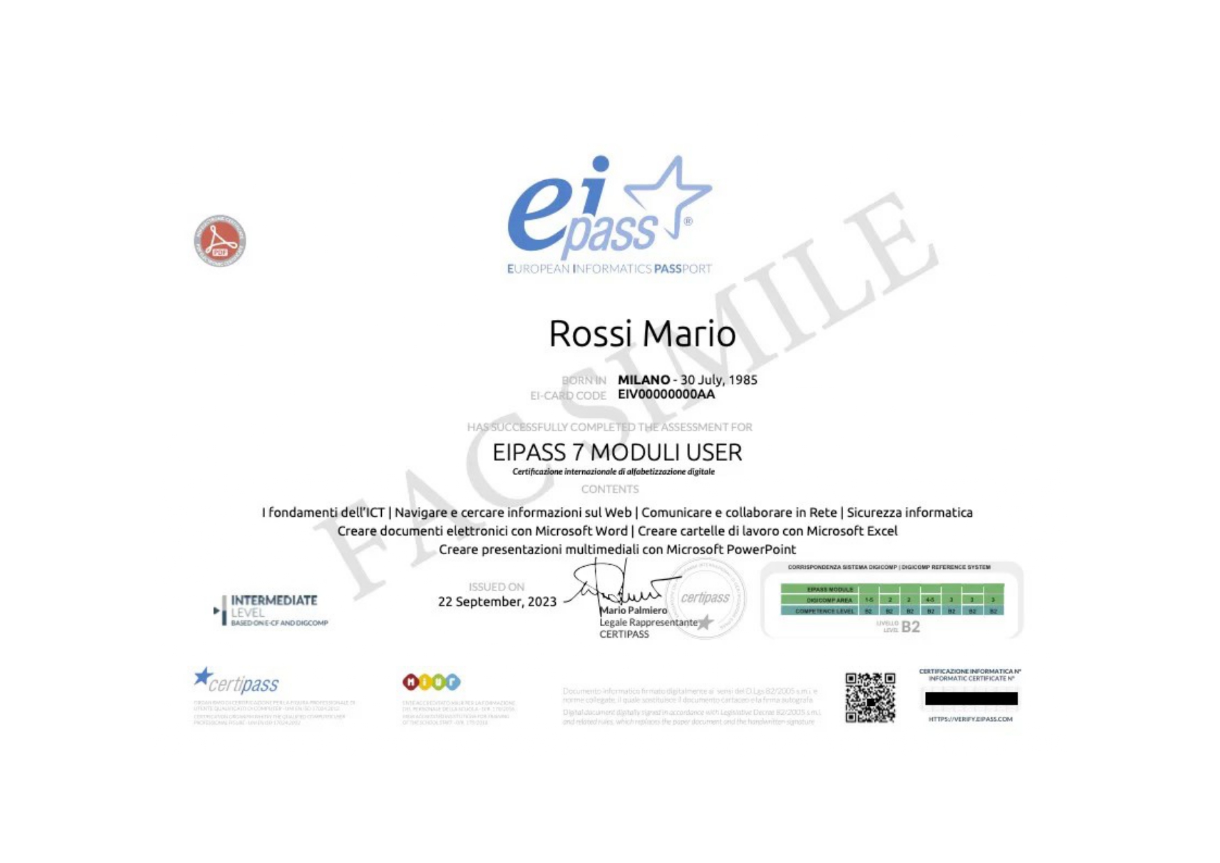 EIPASS + ALFABETIZZAZIONE